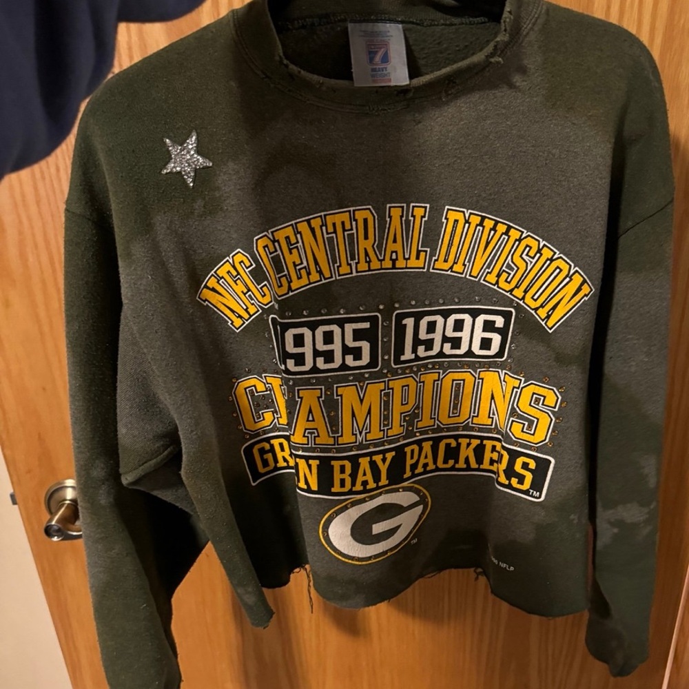 Upcycled Green Bay Packers Crewneck